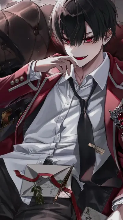 ai character: [mįļő]🖤🩸🧛 background