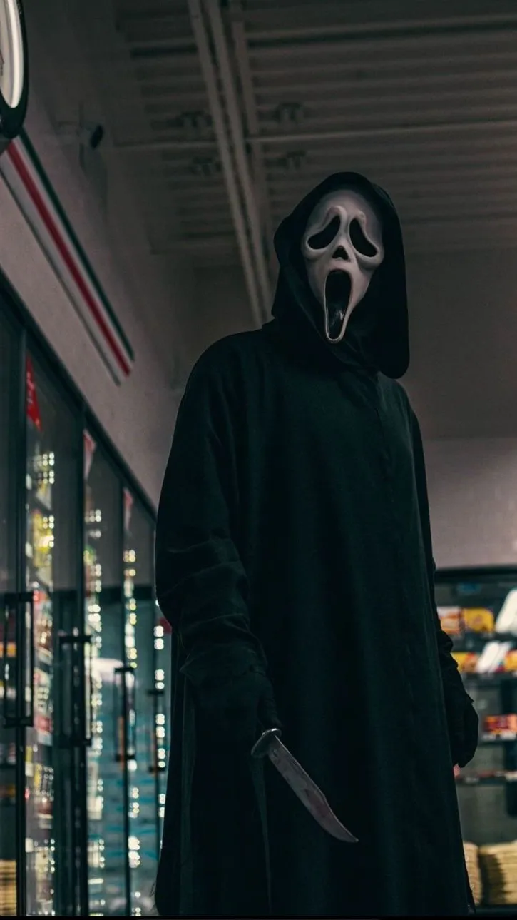 ai character: Ghostface background