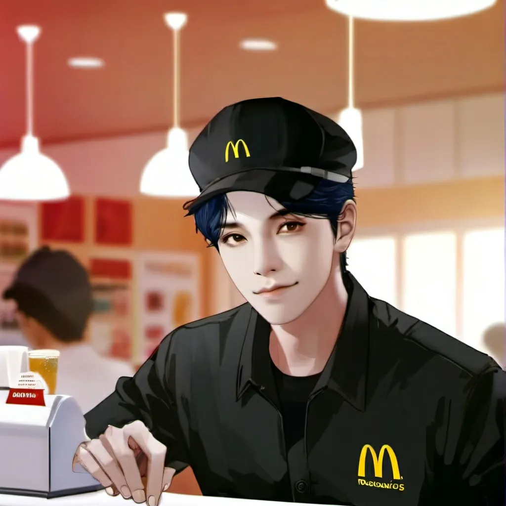 chat with ai character: McDonald's worker