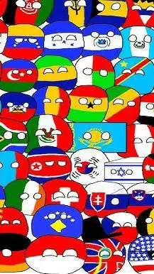 ai character: Country balls background