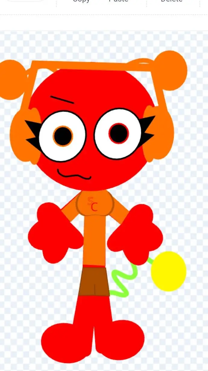 ai character: sticoly background
