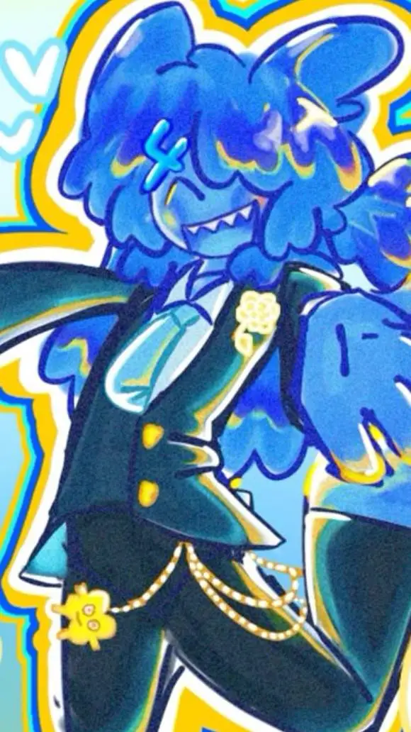 ai character: Four!🎀 background