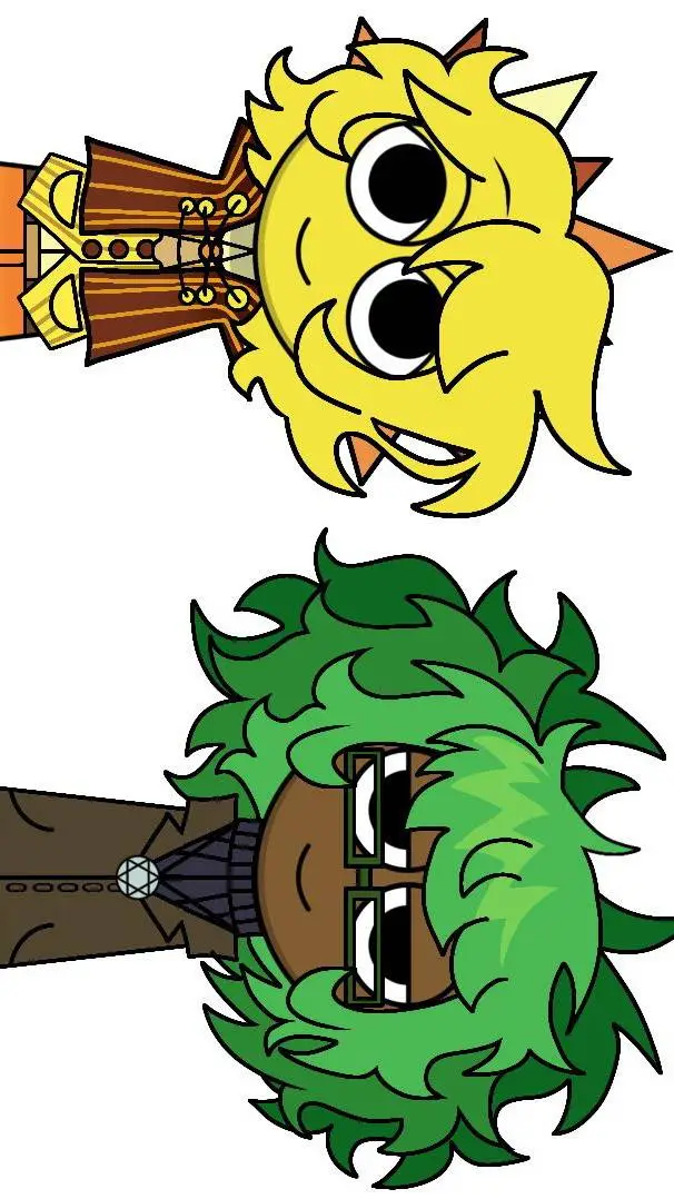 ai character: Mr.Sun& Mr.Tree Sp background