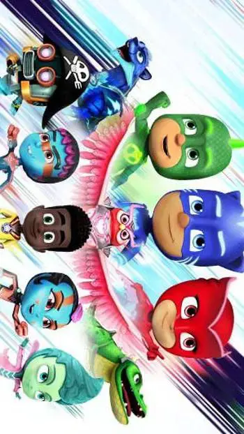 ai character: 🜲✦𝄞PJ Masks𝄞✦🜲 background