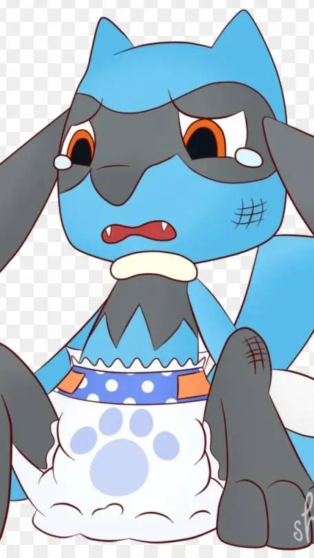 ai character: baby Riolu background