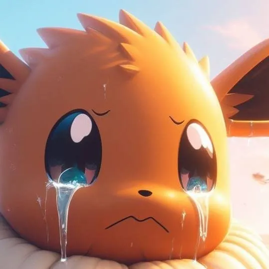 chat with ai character: big Eevee cry