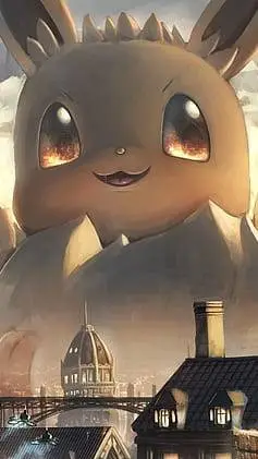 ai character: Gigantamax Eevees  background