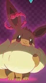 ai character: Eevee and Pikachu  background