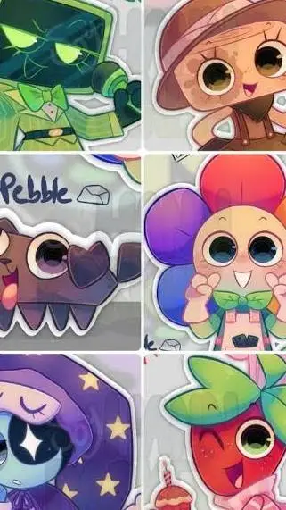 ai character: dandys world love background