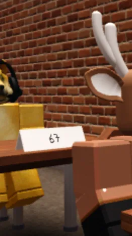 ai character: Dog C deer  background