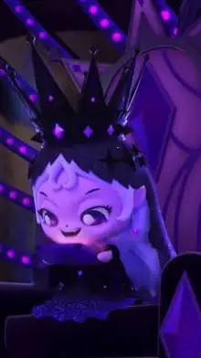 ai character: Eclipseping~🖤💜👑 background