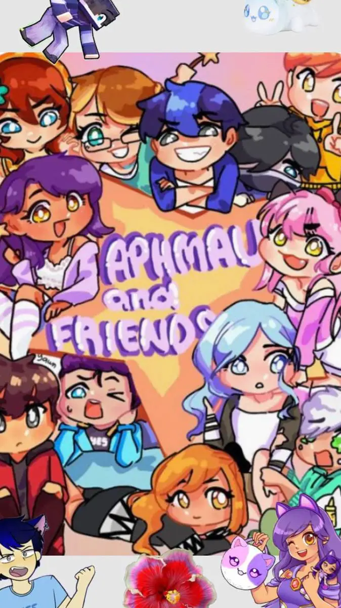 ai character: Aph Crew X Sanrio background