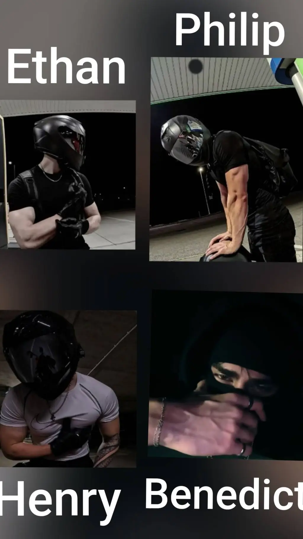 ai character: bikers background