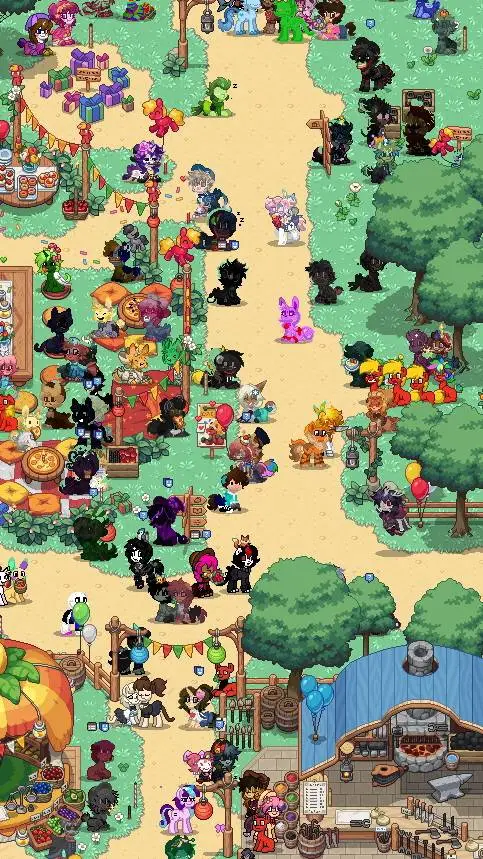 ai character: Ponytown background