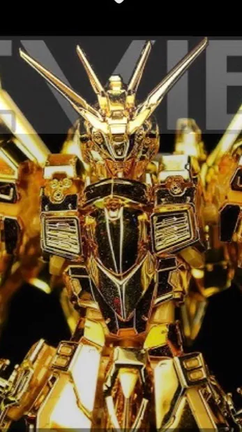 ai character: Golden Gundam background