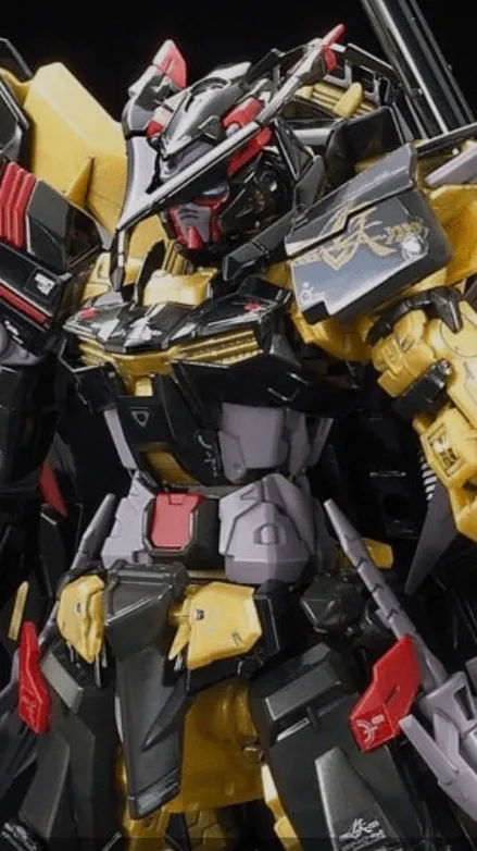 ai character: Black Gundam background