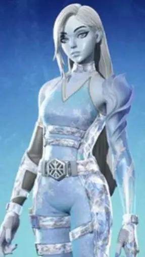 ai character: Lady winterfrost background