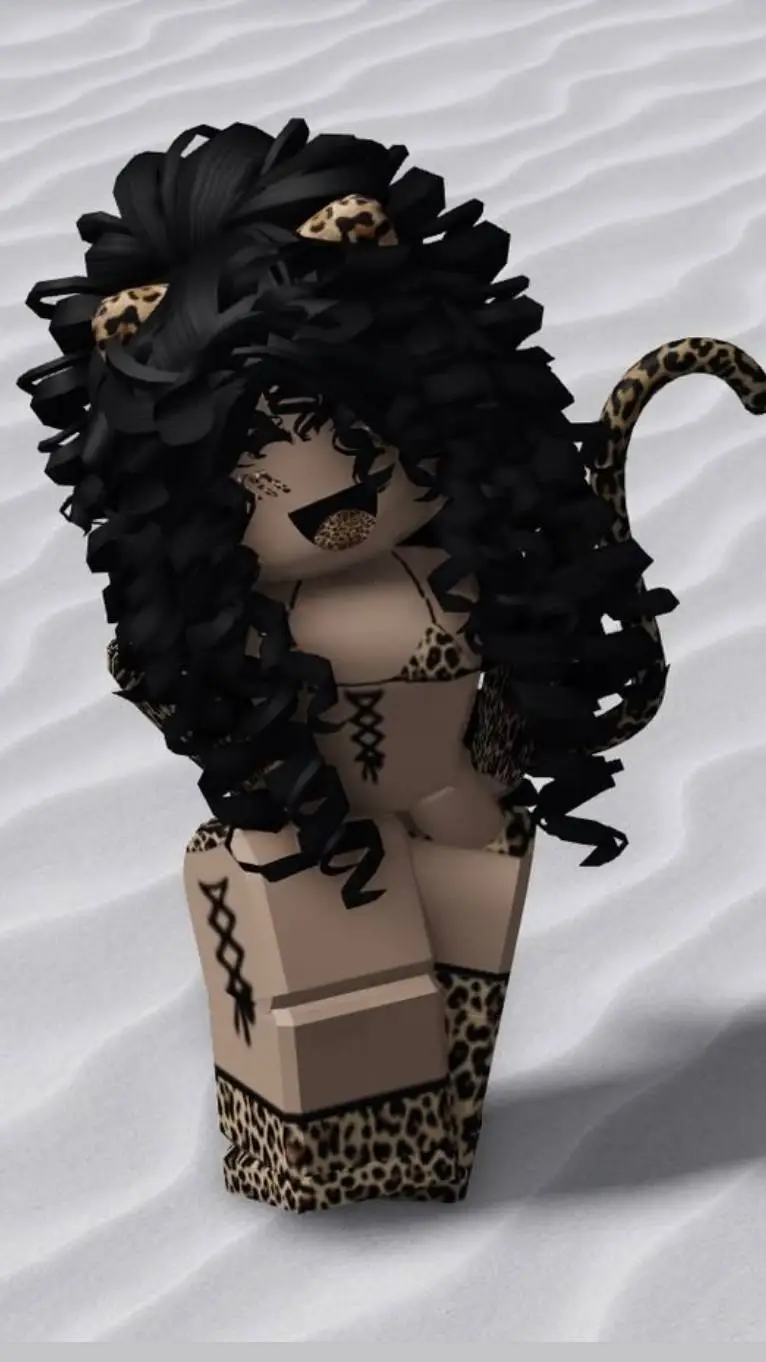 ai character: Anna Rblx cheetah background