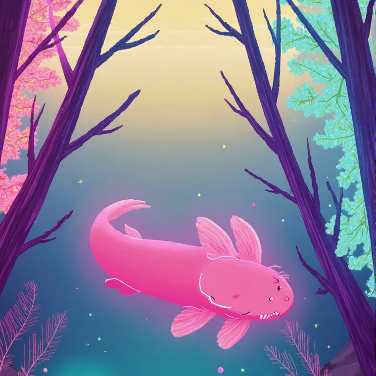 chat with ai character: Axi axolotl