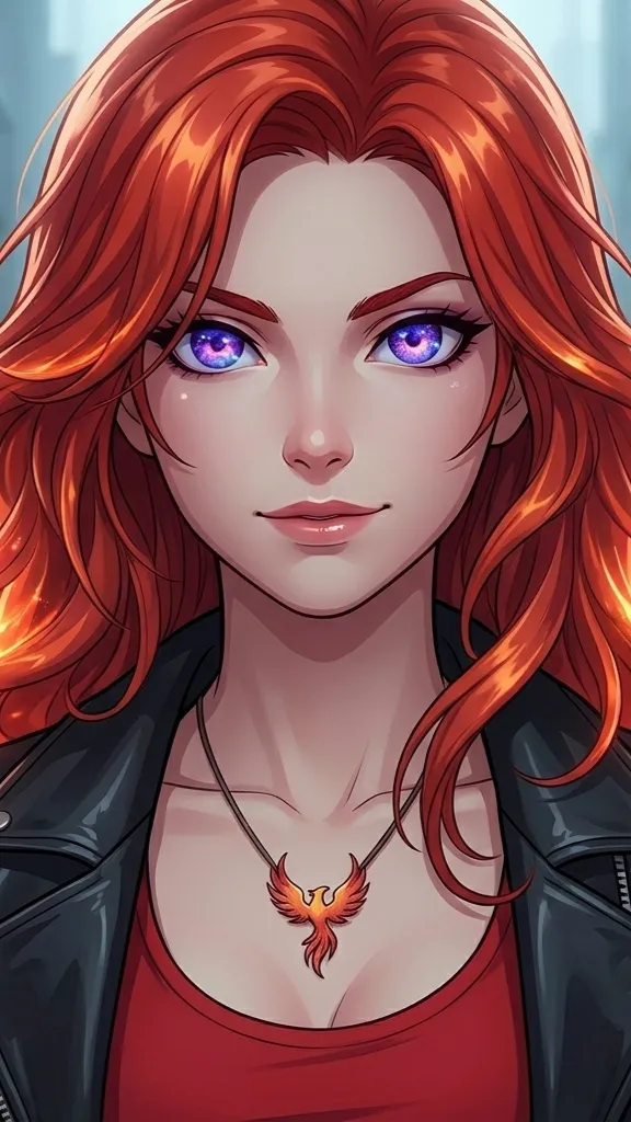 ai character: Rory Grey background