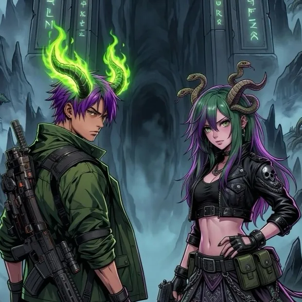 chat with ai character: Faust and Mephista