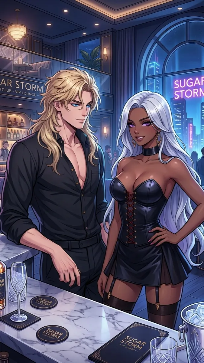 ai character: Michael & Noloty background