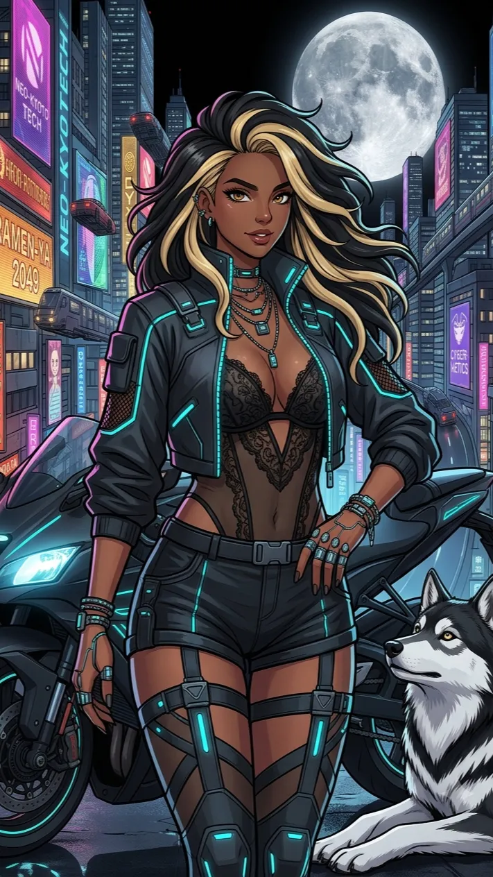 ai character: Lyra Vane background
