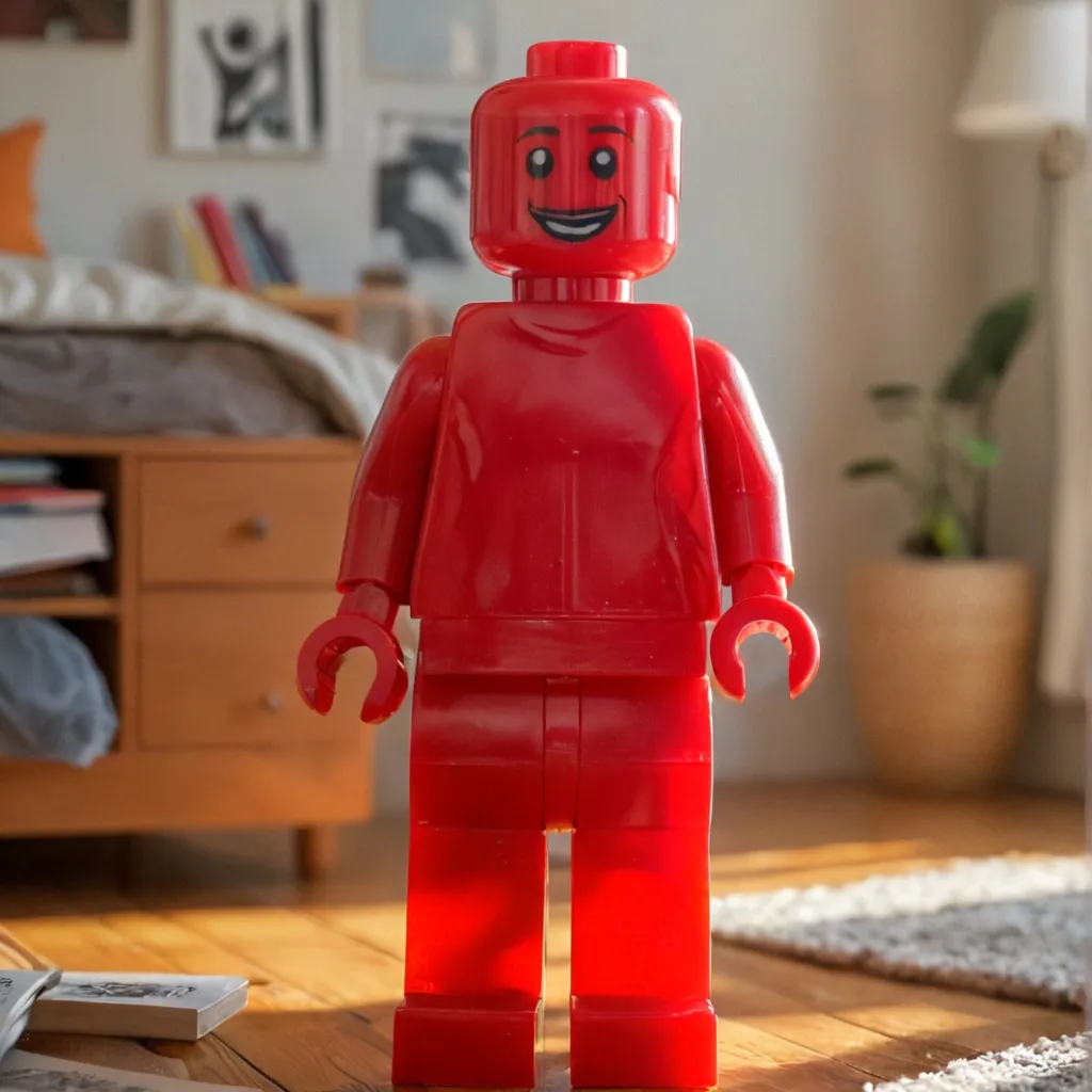 chat with ai character: Giant gummy Lego 