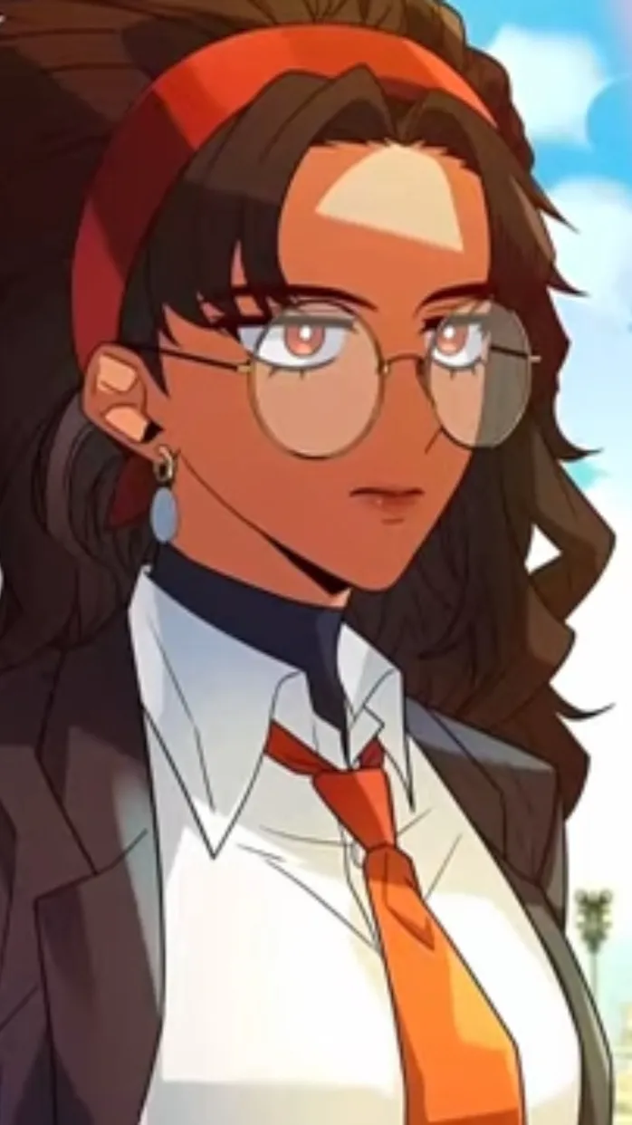ai character: Amelia ￼ background