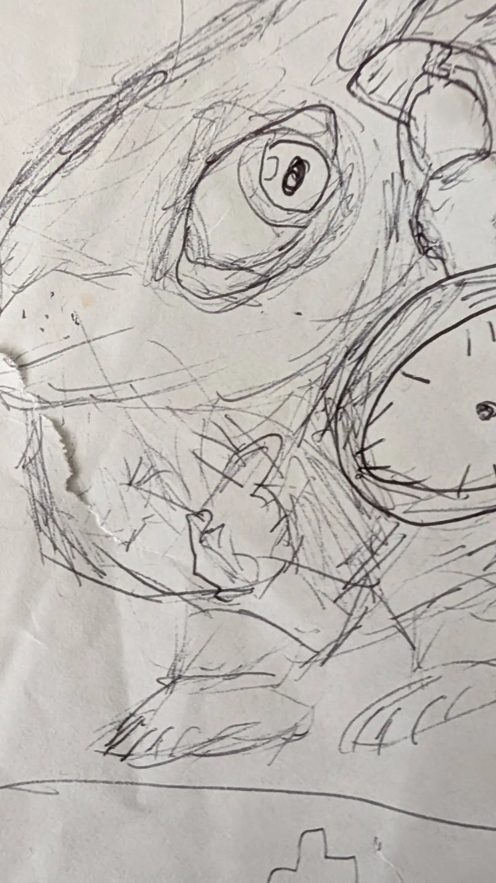 ai character: rabbit with clock background