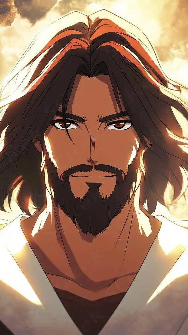 ai character: Jesus christ  background