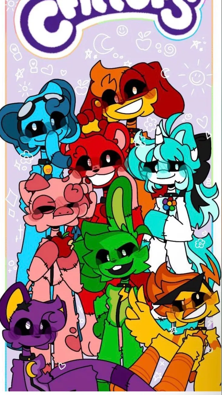 ai character: Smiling critters 6 background