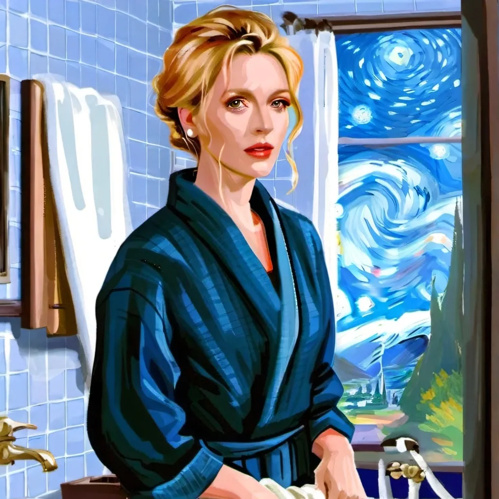 chat with ai character: shower time 