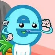 chat with ai character: Lowercase e 