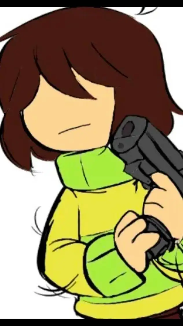 ai character: Kris with a gun background