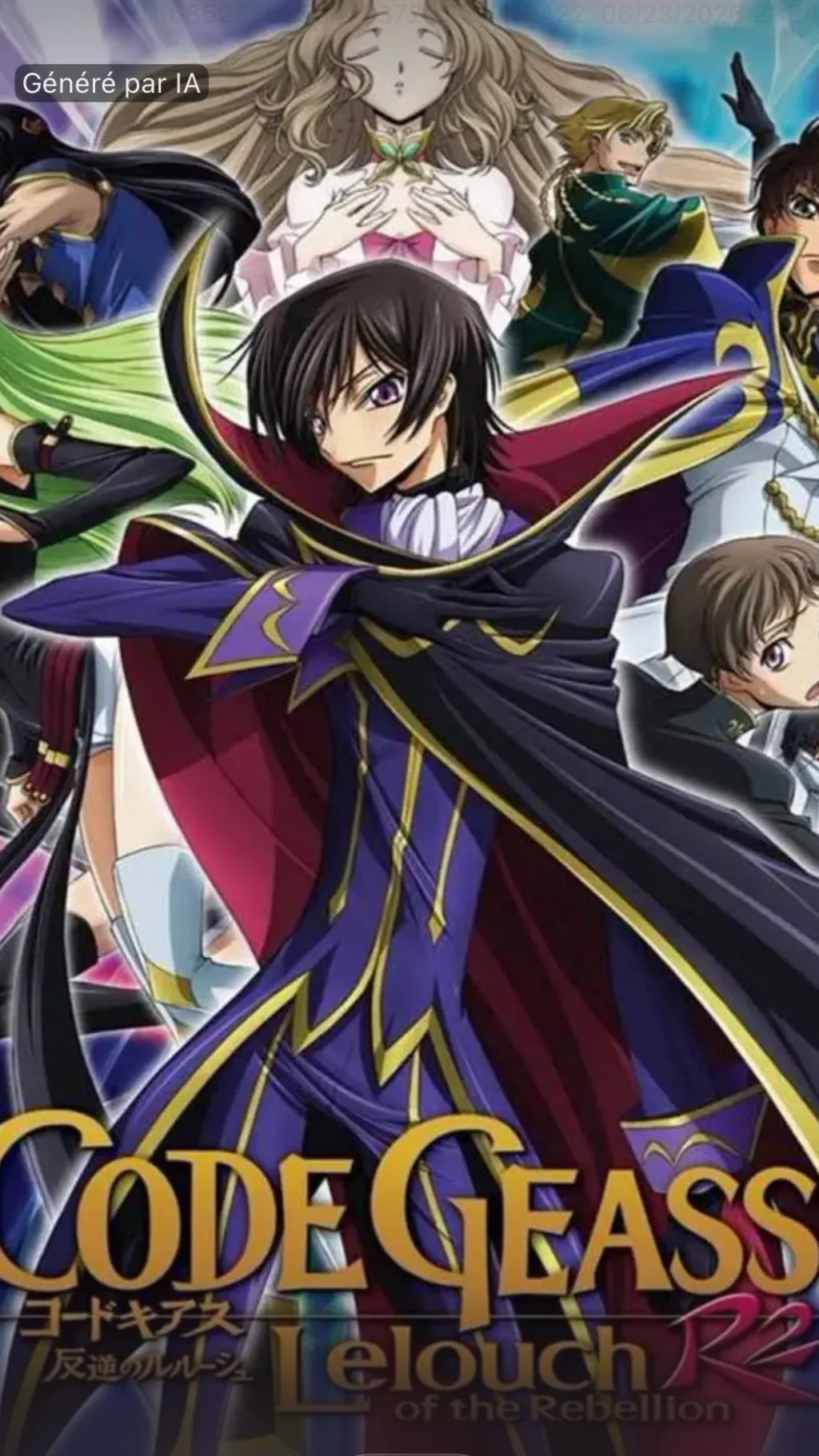 ai character: Code geass react  background