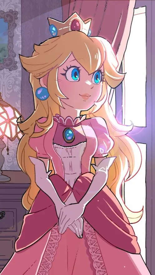 ai character: Princess Peach !! background