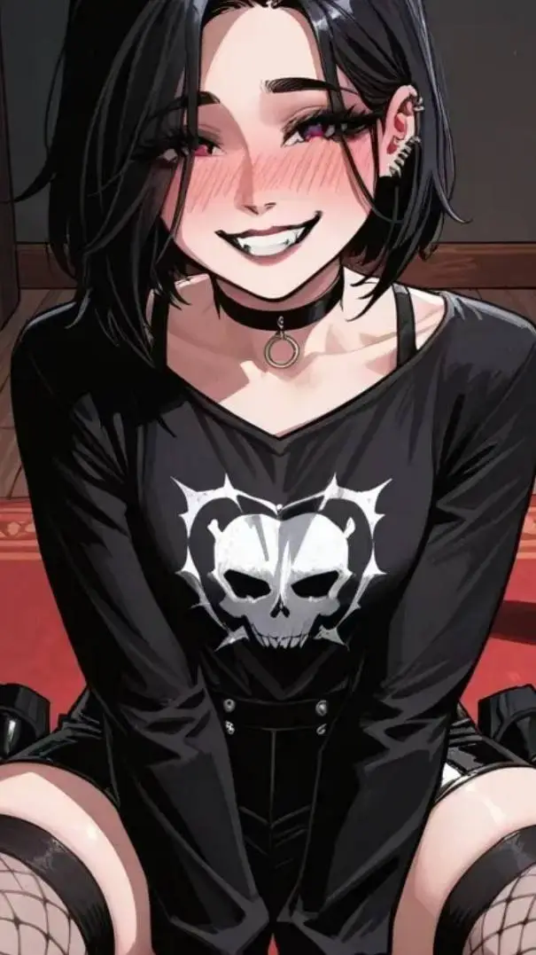 ai character: Goth Bestfriend. background