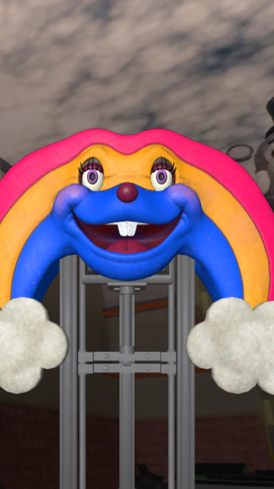 ai character: Magic rainbow background