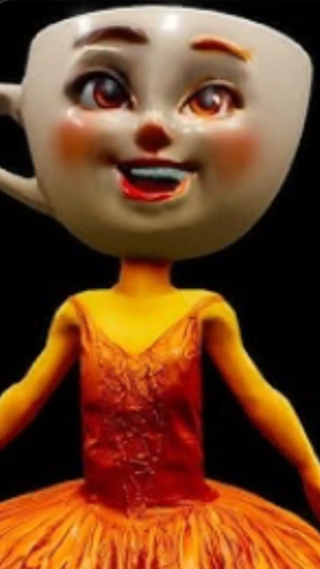 ai character: Ballerina  background