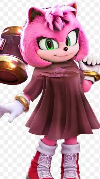 ai character: AMY ROSE!!!!!!!! 🌹 background