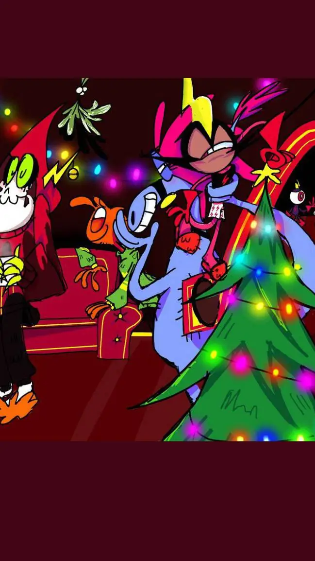 ai character: (Christmas) WOY background