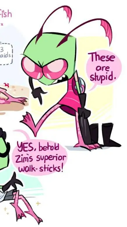 ai character: Invader Zim Au background