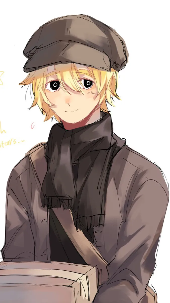 ai character: 📦Postman📦 background