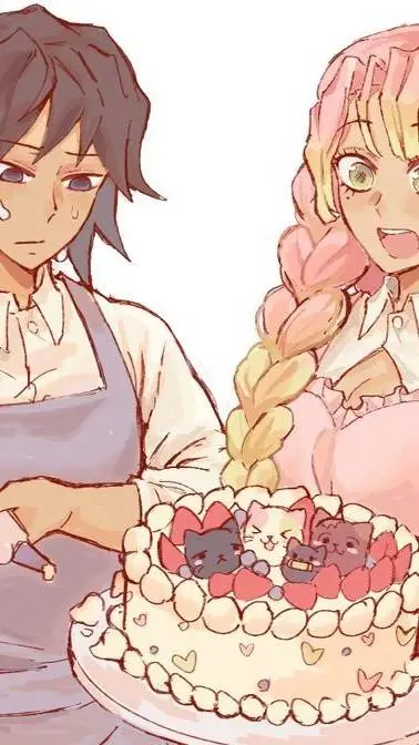 ai character: GiyuMitsu baking background
