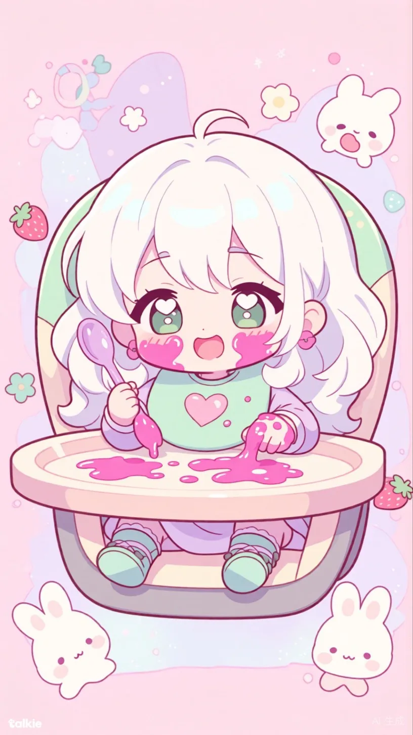 ai character: Baby  Ava  background