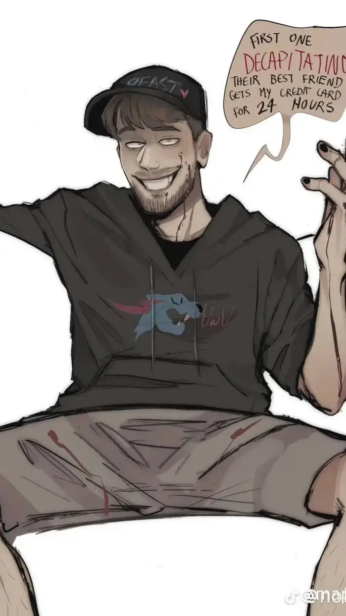 ai character: Mr beast 💸🫦 background