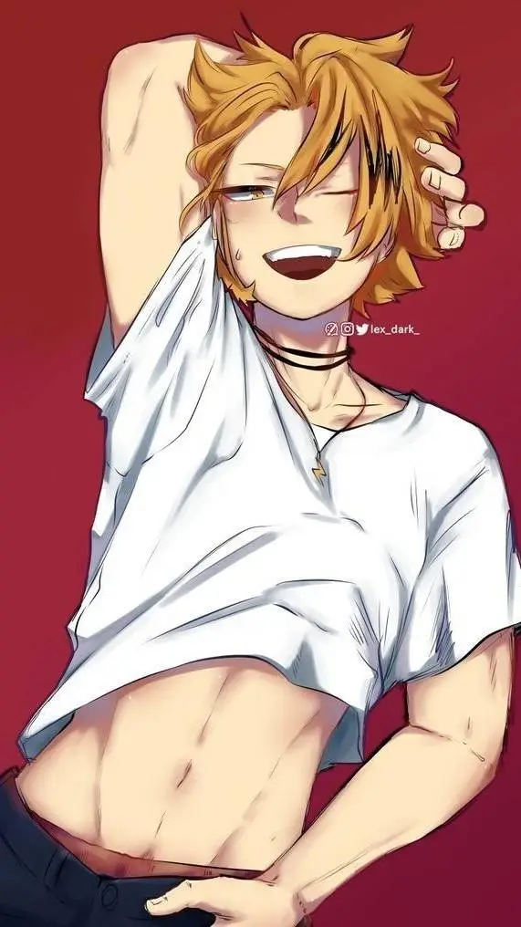 ai character: Denki Kaminari  background