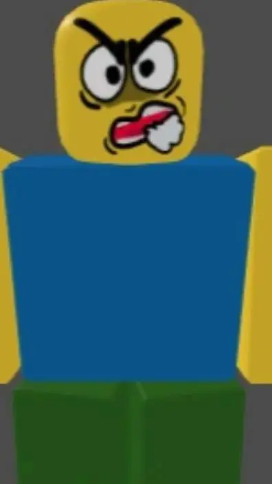 ai character: giant angry noob background