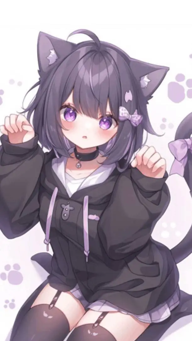 ai character: cat girl 848488475 background